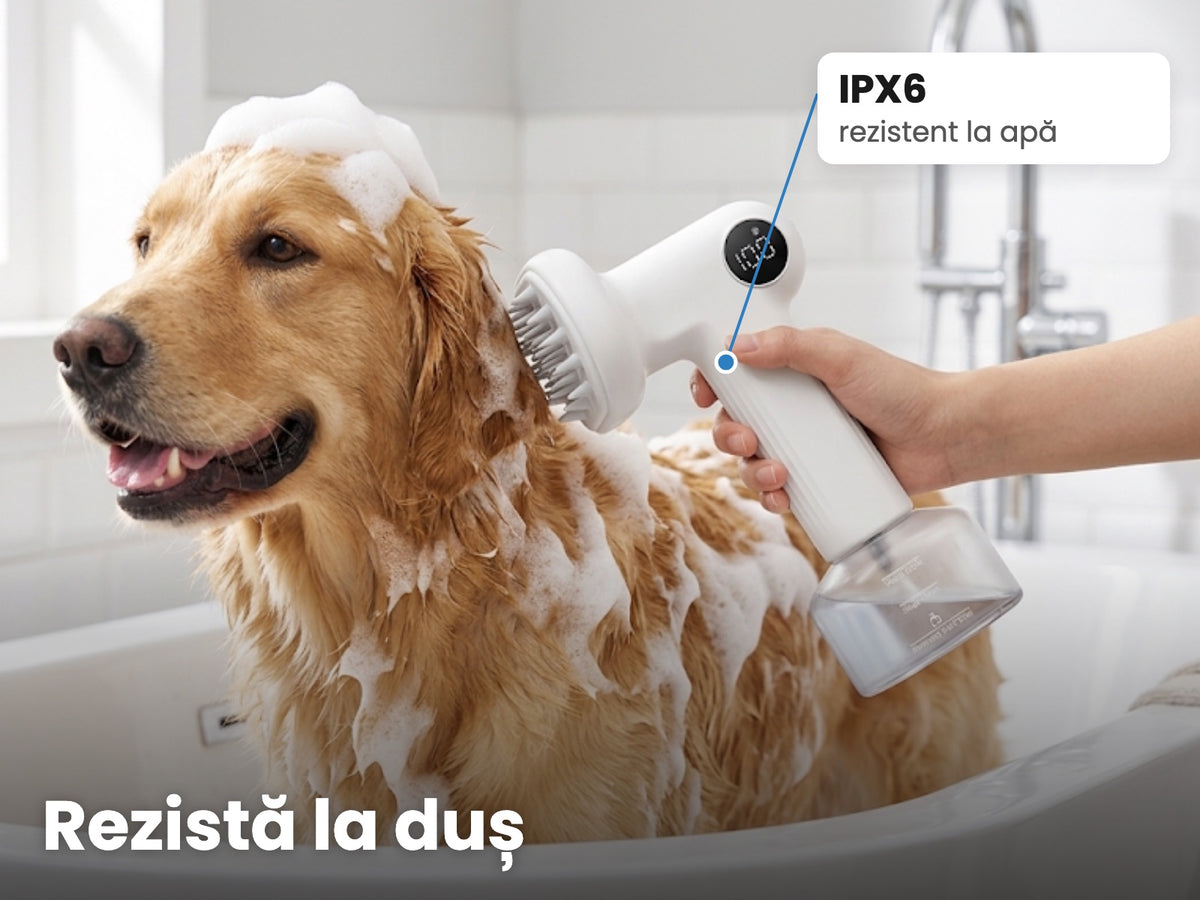 Rezistent la apă IPX6, folosit la duș
